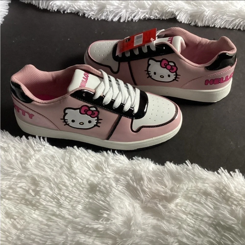 🩷 Hello Kitty by Sanrio Women's Pink Casual Court Sneakers, NWT PICK YOUR SIZE